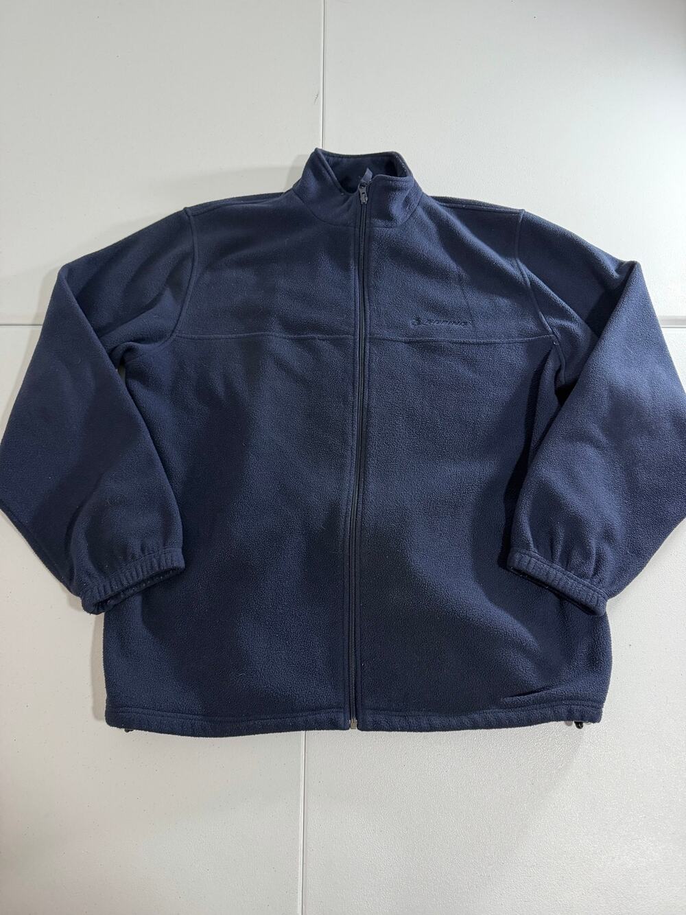 Boeing Employee Fleece Jacket 2XL Navy Full Zip Embroidered Logo Aviation